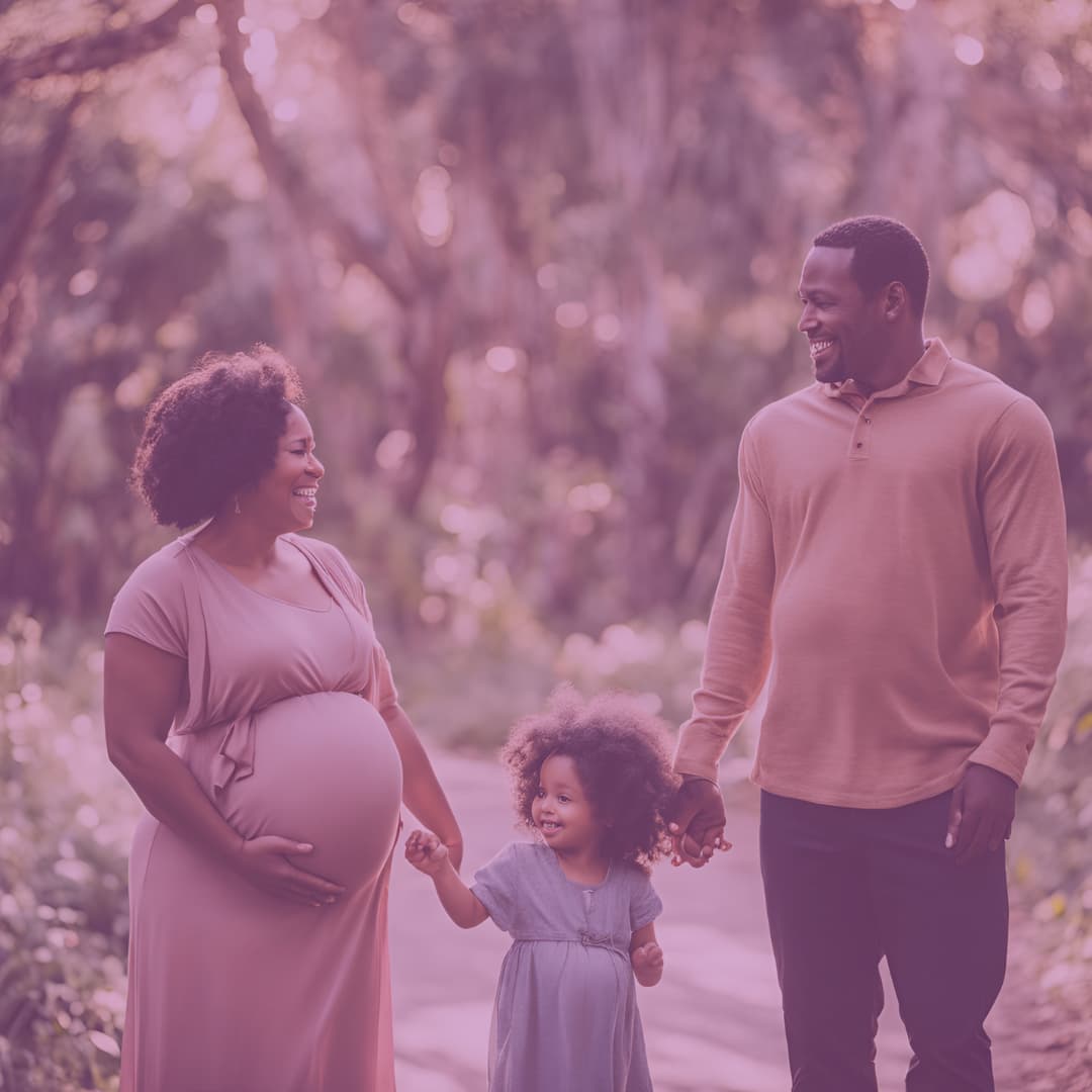 how to support a pregnant woman happy family